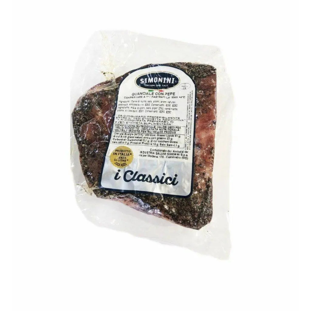 Guanciale con pepe Simonini 750g