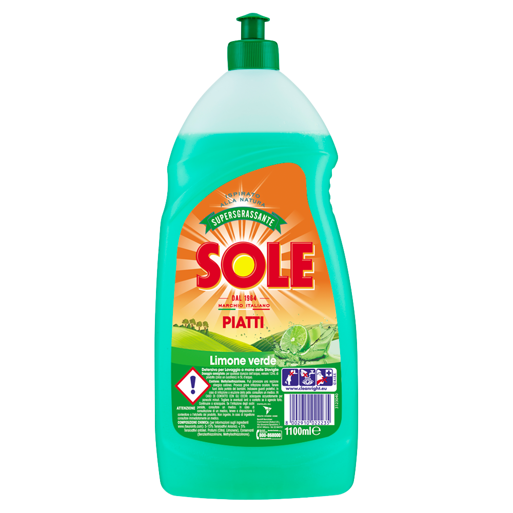 Sole Dish Soap Green Lemon 1.1L