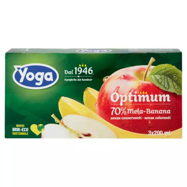 Yoga Apple & Banana Juice 3x200ml