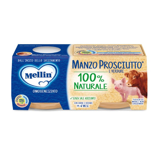 Mellin Manzo & Prosciutto/ Beef & Ham 2x80g