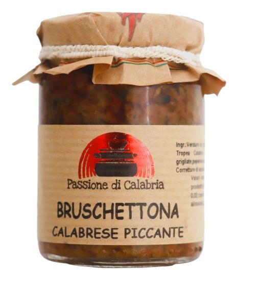 Bruschettona Calabrese Piccante - Rustic vegetables with chilli - Passione di Calabria 270ml