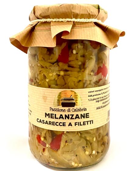 Melanzane Casareccie a filetti - Aubergine fillets - Passione di Calabria 280g
